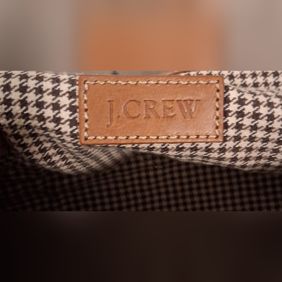 EUC RARE Vintage Y2K J. Crew Forest Green Suede Boho Cottage Prep Flap Top Purse - Picture 11 of 12